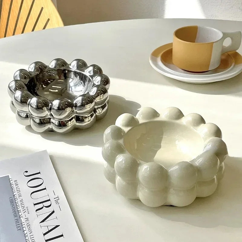 Marshmallow Ceramic Ashtray