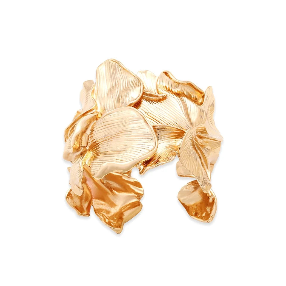 Golden flower bracelet