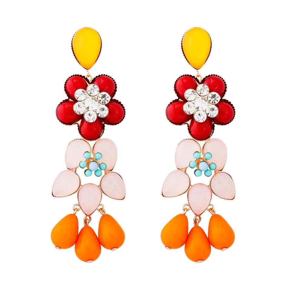 Spring flowers earrings