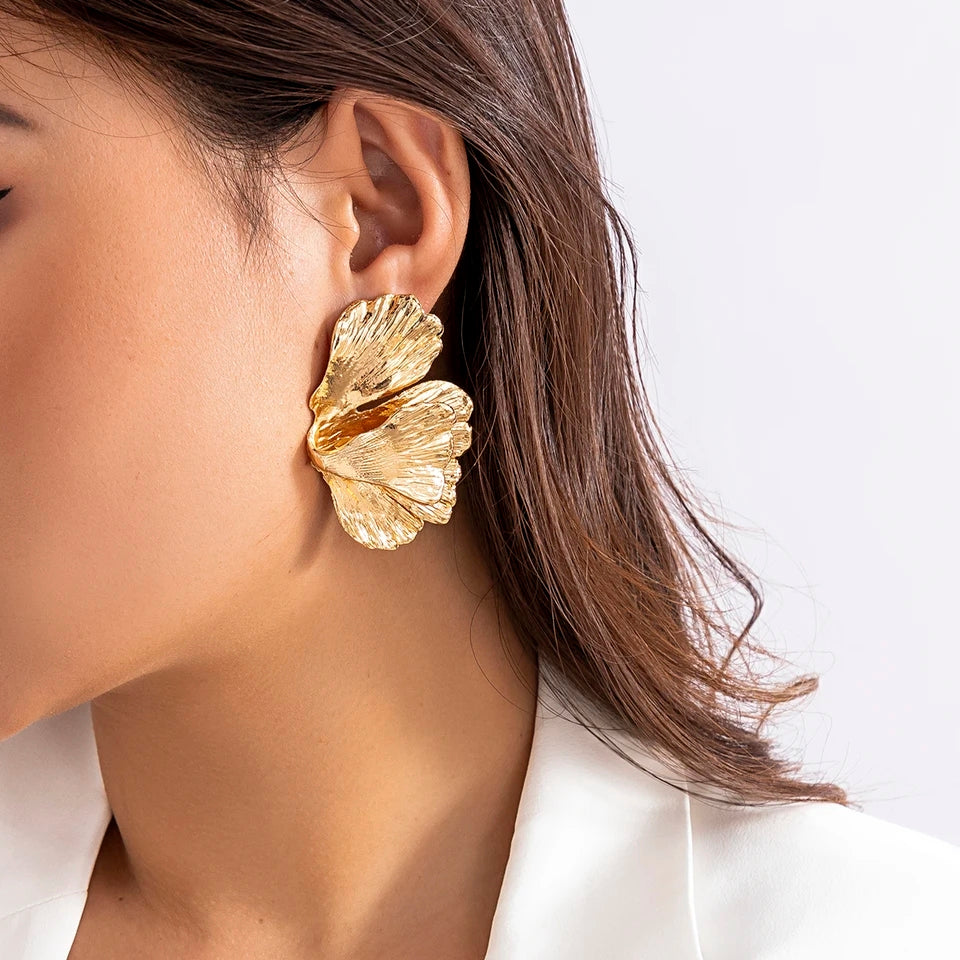 Petal flower earrings