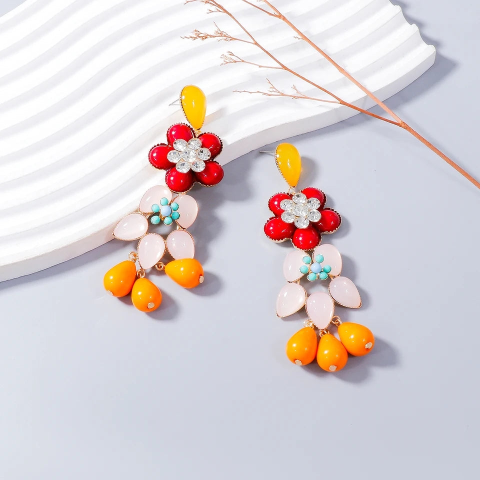 Spring flowers earrings