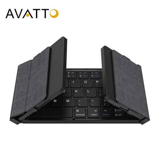 AVATTO Portable Mini folding Wireless Bluetooth 5.1 keyboard