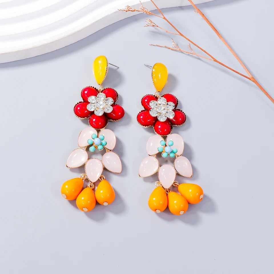 Spring flowers earrings