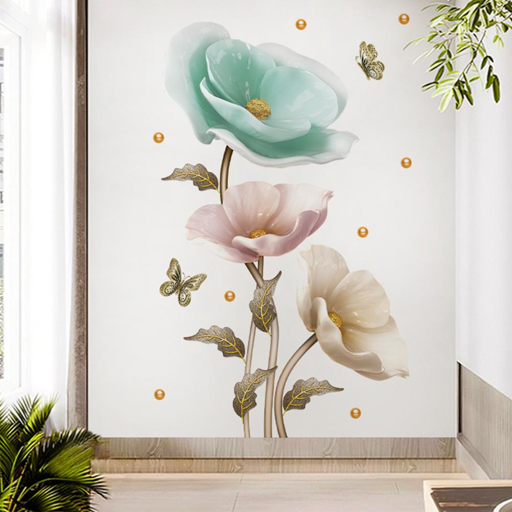 Orchid flower wall sticker