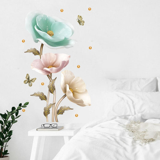 Orchid flower wall sticker