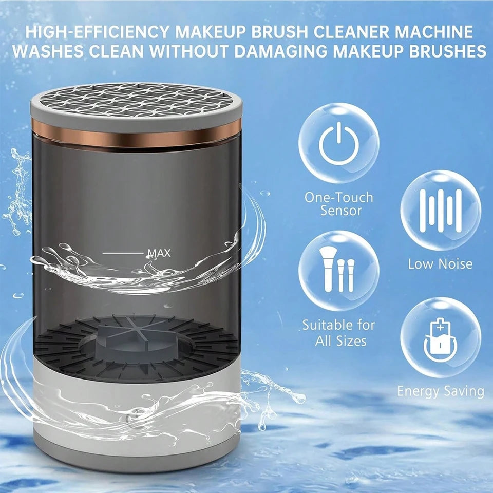 Automatic electric makeup brush cleaner