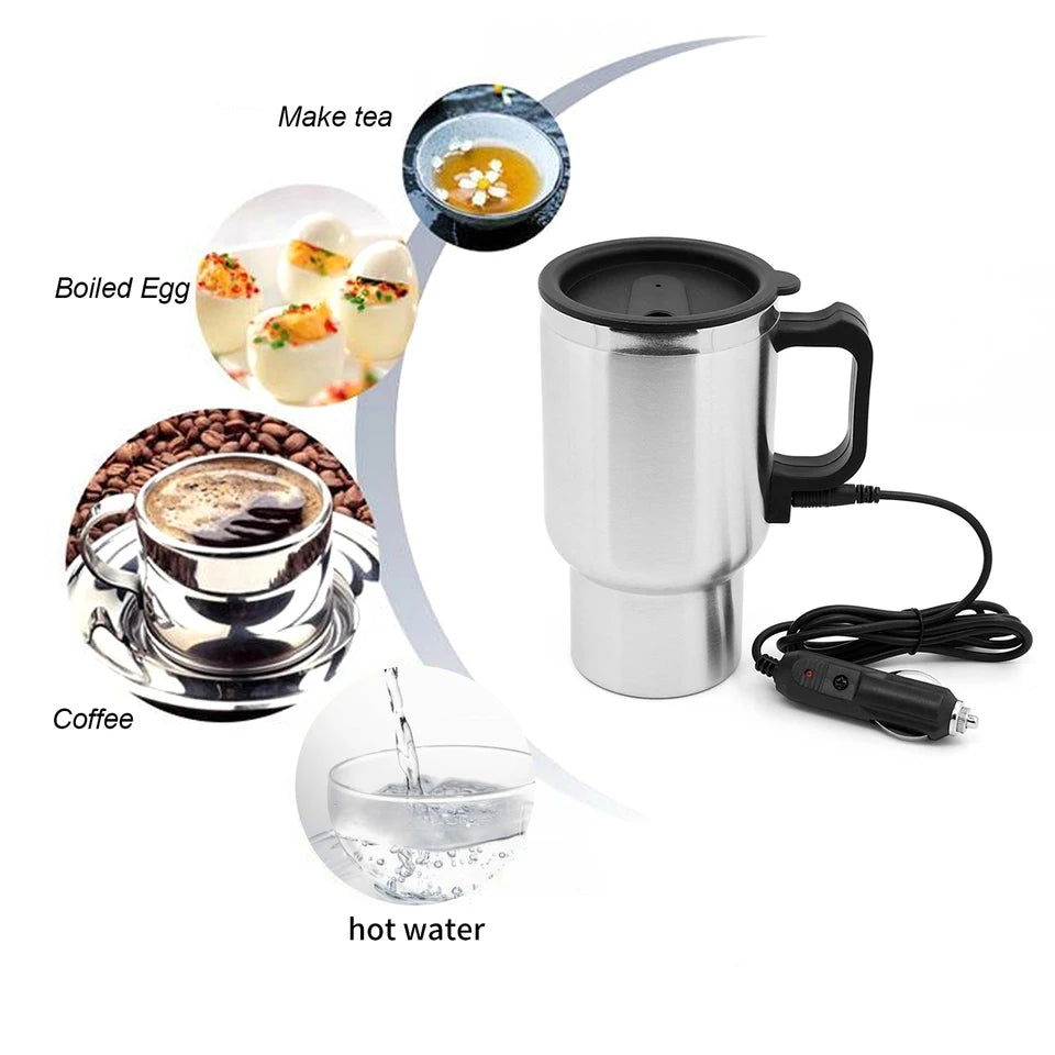 Stainless Steel Car Electric Kettle