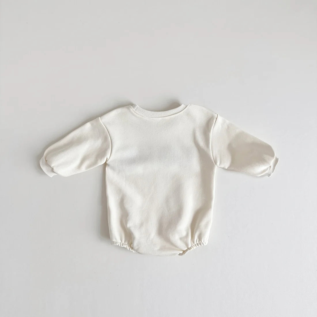 'LOVE' Embroidered Sweatshirt Onesie