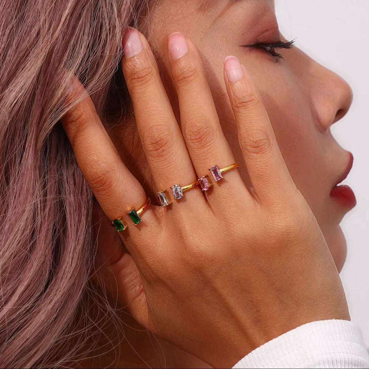 Duo Birthstone Durable Ring