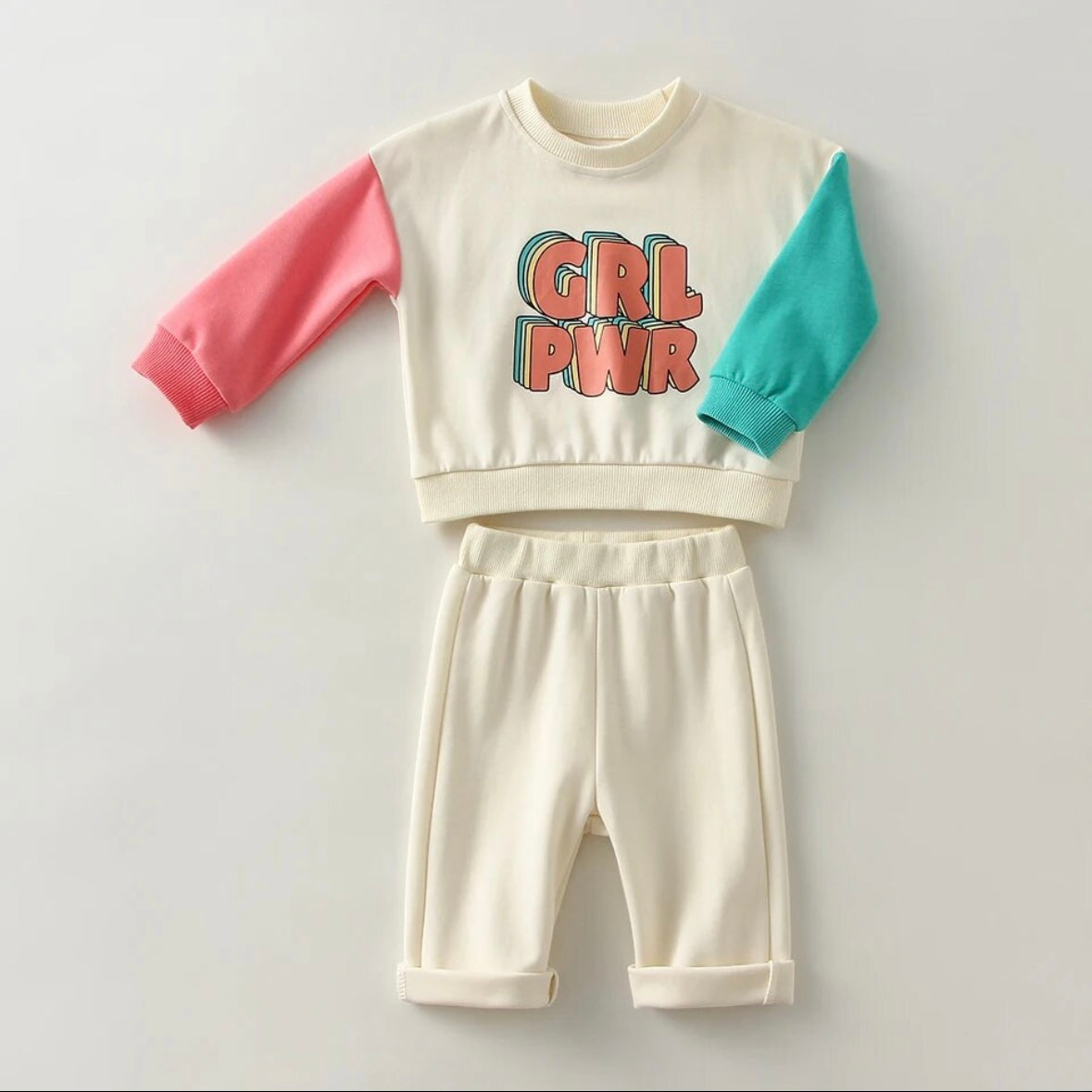 GRL PWR Rainbow Jogging Set