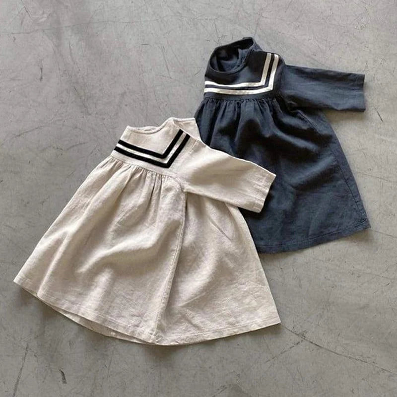 A-Line Sailor Collar Dress