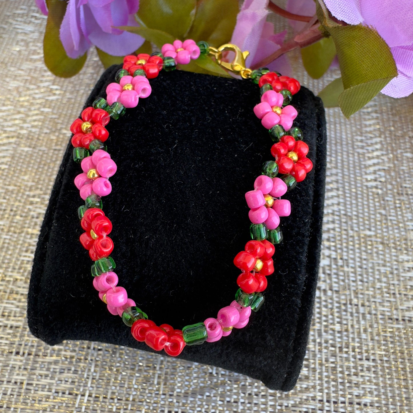 Zigzag Flowers Bracelet