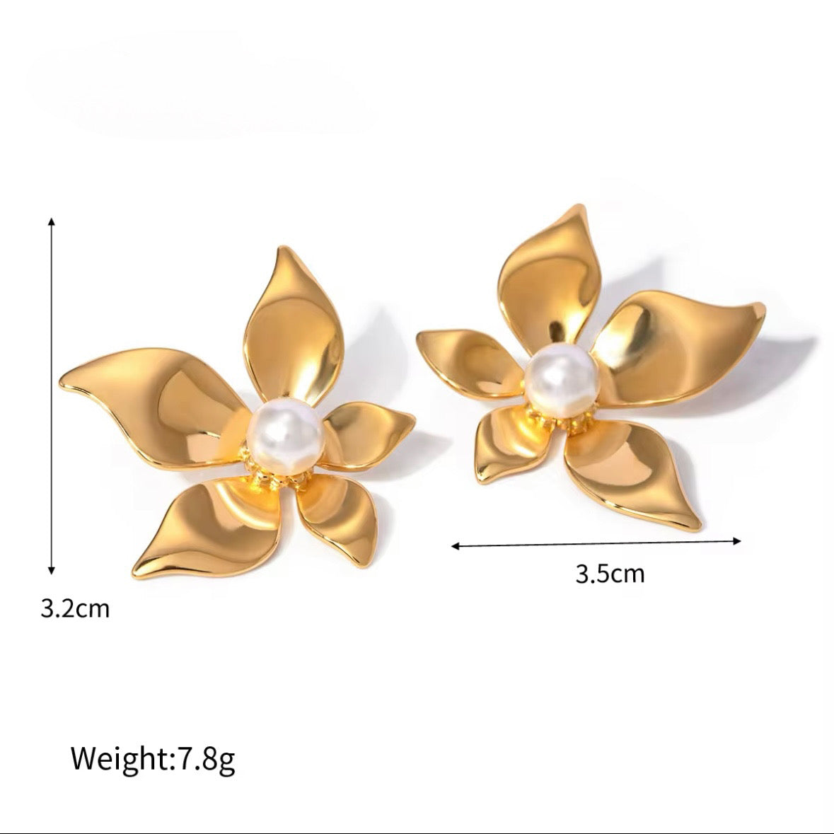 Chunky Flower Earrings