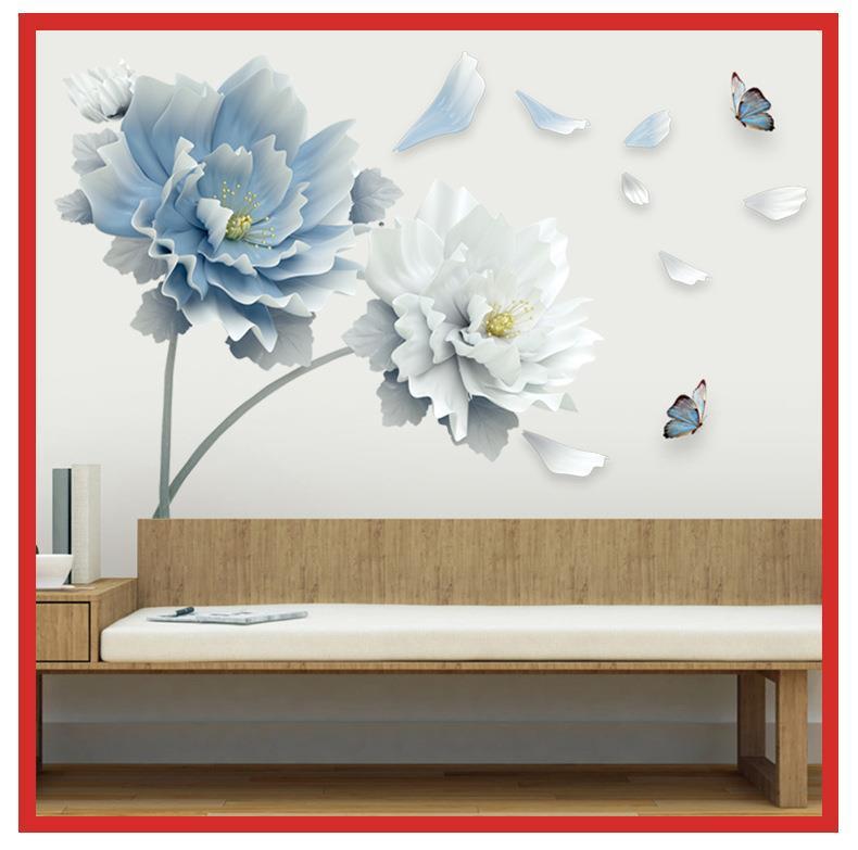 Orchid flower wall sticker