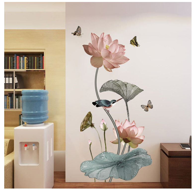 Orchid flower wall sticker